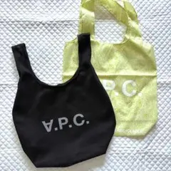 【美品】A.P.C. メッシュ トートバッグ ブラックのサムネイル