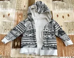 アーガイルパターン フード付きトレーナー 95cm