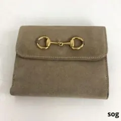 GUCCI グッチ ホースビット 財布 ベージュ レディース ブランド