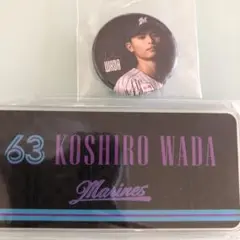 千葉ロッテマリーンズ 和田康士朗　キーホルダー　BSW 夏祭り　缶バッチ