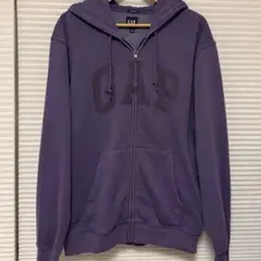 値下げGAPロゴパーカー　紫　パープルのサムネイル