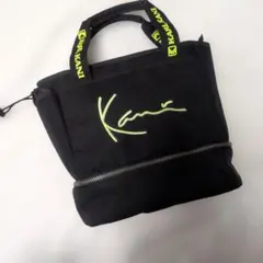 カールカナイゴルフ 2wayミニトートバッグ モノグラム カートバッグ 黒
