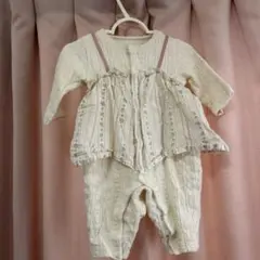 ホワイト フリル付き ベビー服