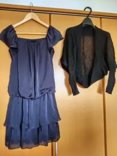 フォーマルワンピース、カーディガンセット