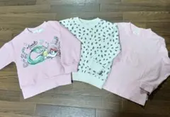 長袖 トレーナー3枚セット 100cm 女の子