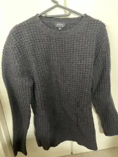A.P.C. ウール クルーネックセーター ダークグレーのサムネイル