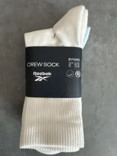 【新品】 Reebok リーボック メンズ 靴下 3足セット ミドル丈 Lサイズのサムネイル
