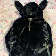 リズリサ　ウサミミ　フード付きファーブルゾン