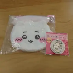 ちいかわ　おかお巾着　缶バッチ　カプセルトイ　ガチャガチャ