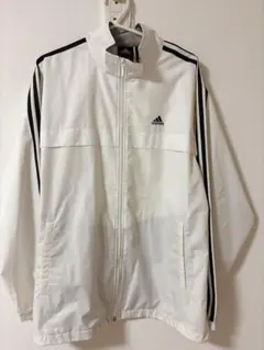 adidas ホワイト ウィンドブレーカー 上下セット