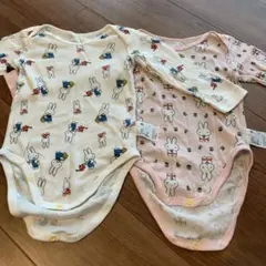 ユニクロ クルーネックボディスーツ　90㎝　2枚セット