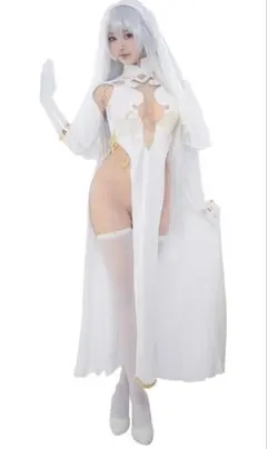 レディース コスプレ 修道女 シスター 天使 ランジェリー 胸開き セクシー