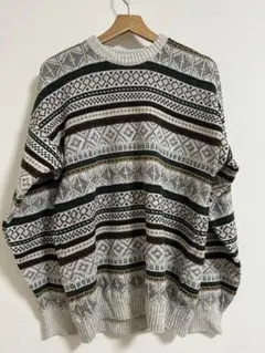 St. John's Bay Mサイズ 幾何学模様セーター