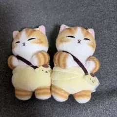 mofusand サンリオ ポムポムプリン ぬいぐるみ マスコット2個