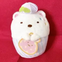 すみっコぐらし　ぺんぺんアイス しろくま マスコット　カップアイスぬいぐるみ_