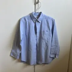 Arthurs 水色 ボタンダウンシャツ 120