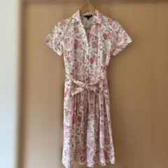 Brooks Brothers 花柄 シャツワンピース サイズ0
