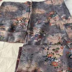 小紋 縮緬着物　正絹