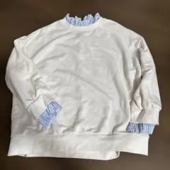 しまむら　SEASON REASONフリル付きトレーナー