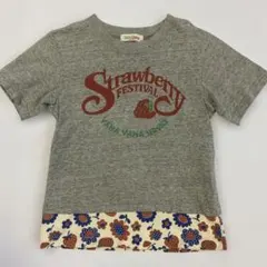 ☆VanaVana バナバナ☆120㎝☆半袖Tシャツ グレーのサムネイル