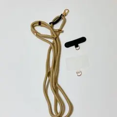 スマホショルダーストラップ ベージュ
