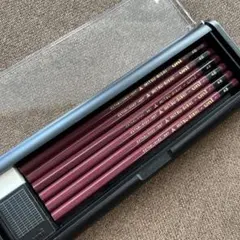 4B 三菱鉛筆 uni 鉛筆 6本セット　消しゴム、ケース付き