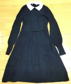 お値下げ！ZARA 黒 長袖ワンピース S