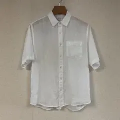 美品　無印良品　シャツ　半袖　麻100%のサムネイル