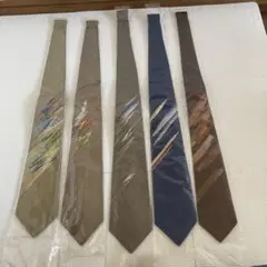 西陣織 絹100% ネクタイ 5本セット oh-16