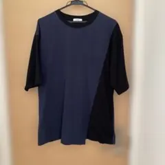 メンズ　a.v.v ネイビー/ブラック 半袖Tシャツ Lのサムネイル