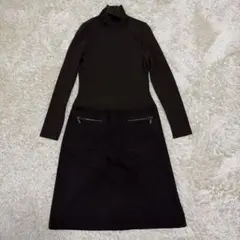 FOXEY BOUTIQUE ニット切り替え ワンピース 42のサムネイル