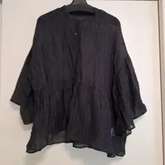 LOWRYS FARM　シアーブラウス　黒