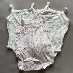 西松屋　キャミソール　メッシュ　肌着　ロンパース　ハート