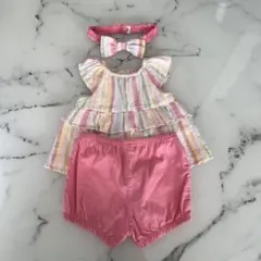 little Me ヘアバンド付きセットアップ