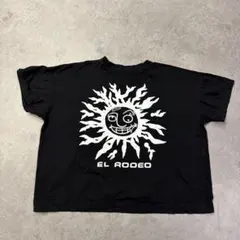 エルロデオ ELRODEO 太陽 ロゴ　Tシャツ 半袖 黒 ブラック ゆったりのサムネイル