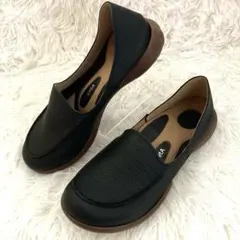 【未使用級】getA ドライビングブラックローファー スリッポン　Lサイズのサムネイル