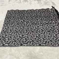 【UNTITLED】レオパード柄ストール 　グレー/黒　レディース