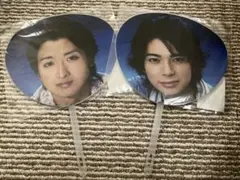 嵐　ARASHI AROUND ASIA 2008 ミニうちわ　大野智　松本潤