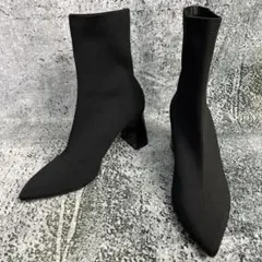 美品 ZARA ソックスブーツ ブラック