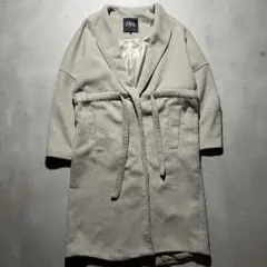 ZARA ロングコート ベルト付き