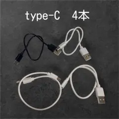 Type-C充電ケーブル4本セット