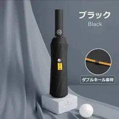 折りたたみ傘 日傘 晴雨兼用 自動開閉 大きい UVカット 撥水 24本骨 黒