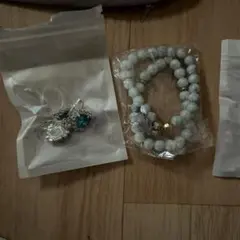 カジュアルネックレスとイヤリングセット