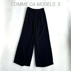 コムサモデルズ COMME CA MODELS ワイドパンツ ブラック 3
