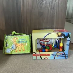 美品ボーネルンド ルーピング&布絵本ハッピーアニマル　エドインター