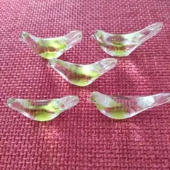 小鳥型ガラス箸置き 5個セット