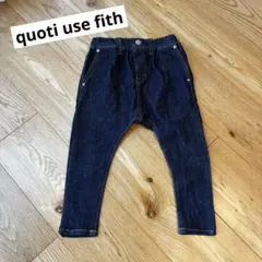【quoti use fith】デニム サルエルパンツ ウエストゴムのサムネイル
