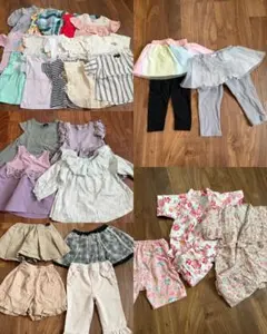 キッズ服セット 90cm~ 多色 フリル　28点　春服　甚平