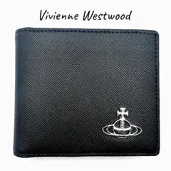 【新品✦高級】Vivienne Westwood 二つ折り財布 ブラック/黒