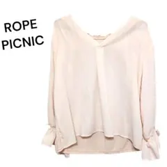 ブラウス　レディース　ピンク　春夏　ロペピクニック　36　フリル